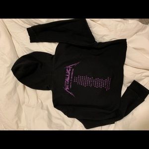 METALLICA CROPPED HOODIE